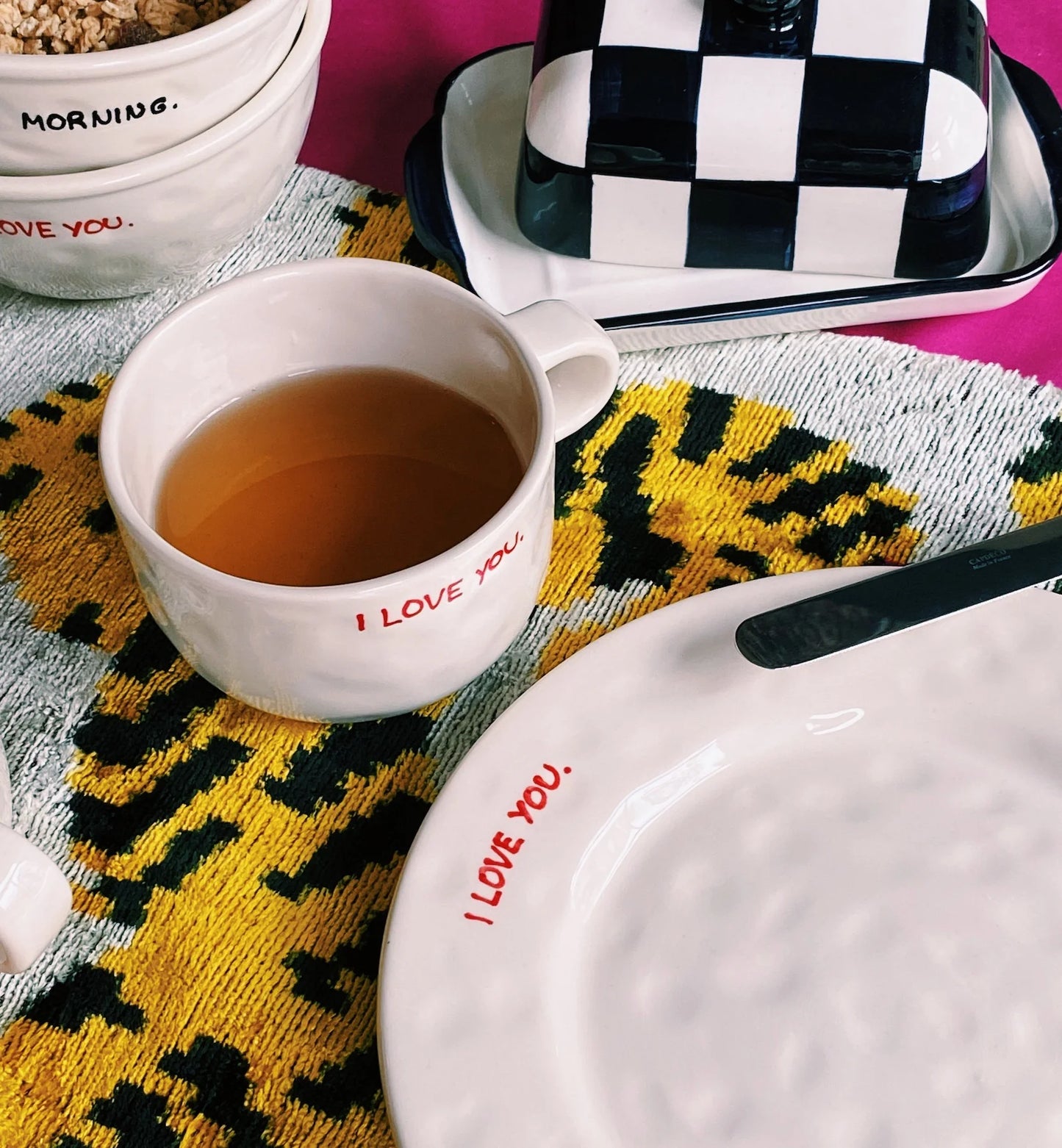 Anna and Nina I Love You Cappuccino Mug